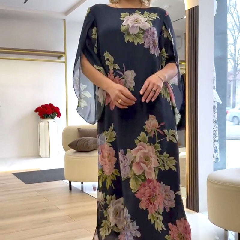 Isabella Silk Touch Kaftan Dress